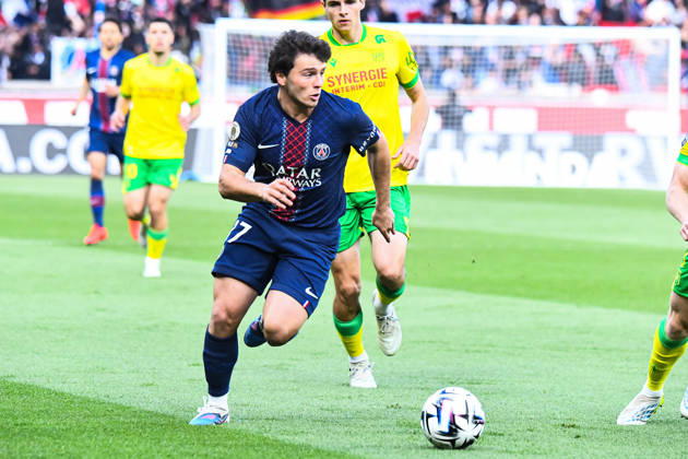 FOOTBALL : Paris Saint Germain vs FC Nantes - Ligue 1 - JournÃ e 26 - 22 04 2026 Joao Neves (Paris SG) ParisFrance  Copyright: xBaptistexAutissierx