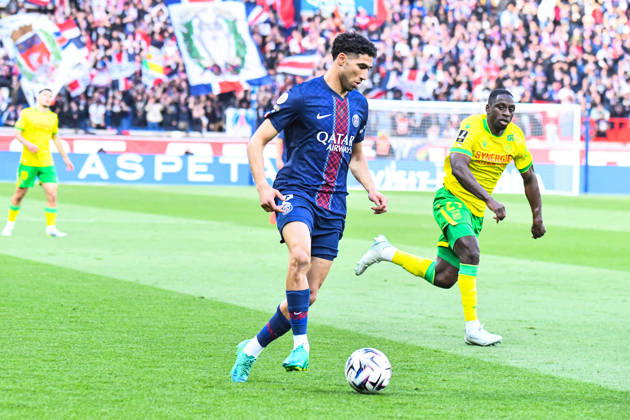 FOOTBALL : Paris Saint Germain vs FC Nantes - Ligue 1 - JournÃ e 26 - 22 04 2026 Achraf Hakimi (Paris SG) ParisFrance  Copyright: xBaptistexAutissierx