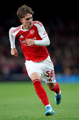 Arsenal FC v Sporting Clube de Portugal - UEFA Champions League 2025 26 Quarter-Final Second Leg Max Dowman of Arsenal running during the UEFA Champions League 2025 26 Quarter-Final Second Leg match between Arsenal FC and Sporting Clube de Portugal at Arsenal Stadium on April 15, 2026 in London, England. WARNING! This Photograph May Only Be Used For Newspaper And Or Magazine Editorial Purposes. May Not Be Used For Publications Involving 1 player, 1 Club Or 1 Competition Without Written Authorisation From Football DataCo Ltd. For Any Queries, Please Contact Football DataCo Ltd on +44 (0) 207 864 9121 London Arsenal Stadium England United Kingdom Copyright: xAllstarxPicturexLibraryxLtdx