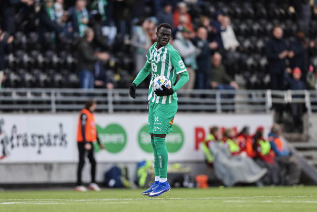Eliteserien in football 2026 HamKam Start Hamar 20260426 HamKams Mame Niang celebrates the 1 1 goal during the elite series football match between HamKam and IK Start at Briskeby Stadium Photo Geir Olsen NTB undefined Hamar Norway EDITORIAL USE ONLY RESTRICTED USE FOR BETTING COMPANIES  Copyright: xGeirxOlsenx xNTBx