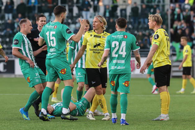 Eliteserien in football 2026 HamKam Start Hamar 20260426 HamKam s Ilir Kukleci and Start s Erlend Segberg during the elite football match between HamKam and IK Start at Briskeby Stadium Photo Geir Olsen NTB undefined Hamar Norway EDITORIAL USE ONLY RESTRICTED USE FOR BETTING COMPANIES  Copyright: xGeirxOlsenx xNTBx