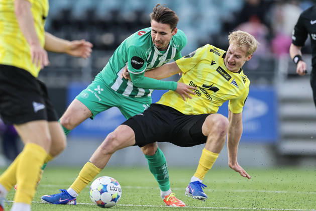 Eliteserien in football 2026 HamKam Start Hamar 20260426 HamKam s Anders Trondsen and Start s Jesper Cornelius during the elite football match between HamKam and IK Start at Briskeby Stadium Photo Geir Olsen NTB undefined Hamar Norway EDITORIAL USE ONLY RESTRICTED USE FOR BETTING COMPANIES  Copyright: xGeirxOlsenx xNTBx