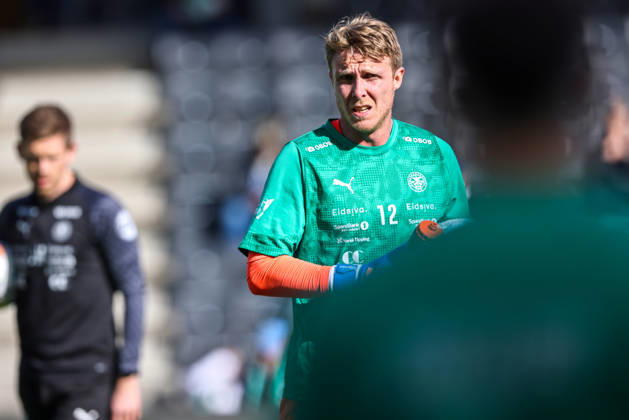 Eliteserien in football 2026 HamKam Start Hamar 20260426 HamKam s goalkeeper Marcus Sandberg before the elite football match between HamKam and Start at Briskeby Photo Geir Olsen NTB undefined Hamar Norway EDITORIAL USE ONLY RESTRICTED USE FOR BETTING COMPANIES  Copyright: xGeirxOlsenx xNTBx