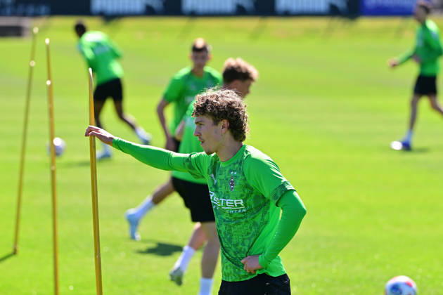 29 04 2026 Moenchengladbach Football, Men, Season 2025 2026, Training Borussia Moenchengladbach Hugo Bolin Gladbach DFL regulations prohibit any use of photographs as image sequences and or quasi video Borussia Park NRW Germany