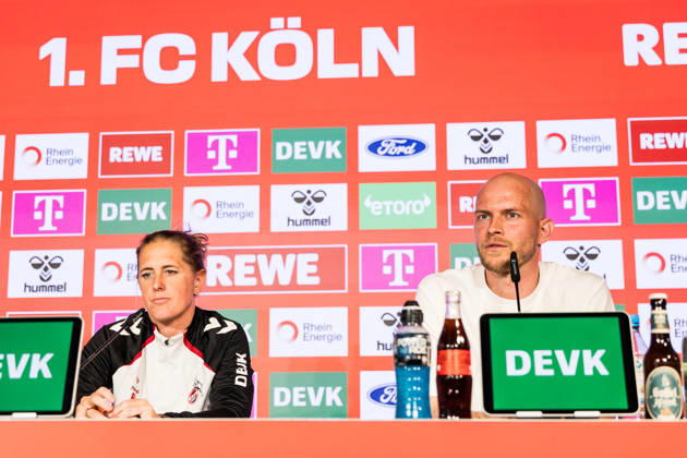 Football, 1st BL, 1. FC Köln, Press conference