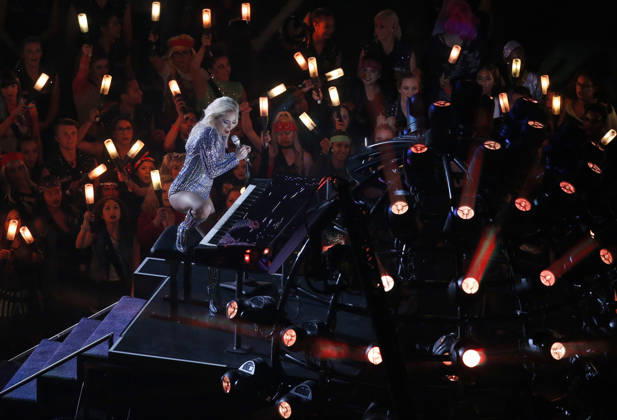 February 05, 2017 Musician Lady Gaga performs onstage during the Super Bowl LI Halftime Show at NRG Stadium in Houston, Texas. Charles Baus CSM Copyright: xCharlesxBausx