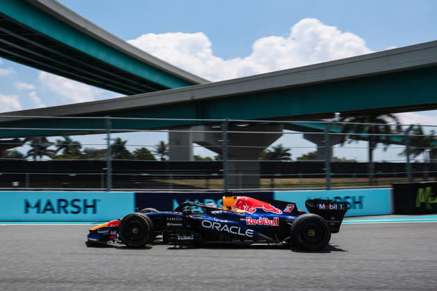 F1 - MIAMI GRAND PRIX 2026 03 VERSTAPPEN Max (nld), Red Bull Racing Ford RB22, action during the Formula 1 Miami Grand Prix 2026, 4th round of the 2026 Formula One World Championship, WM, Weltmeisterschaft from May 1 to 3, 2026 on the Miami International Autodrome, in Miami Gardens, USA - Miami GardensUnited States Copyright: xEricxAlonsox
