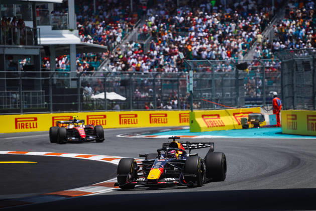 F1 - MIAMI GRAND PRIX 2026 03 VERSTAPPEN Max (nld), Red Bull Racing Ford RB22, action during the Formula 1 Miami Grand Prix 2026, 4th round of the 2026 Formula One World Championship, WM, Weltmeisterschaft from May 1 to 3, 2026 on the Miami International Autodrome, in Miami Gardens, USA - Miami GardensUnited States Copyright: xANTONINxVINCENTx