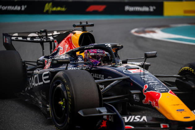 F1 - MIAMI GRAND PRIX 2026 03 VERSTAPPEN Max (nld), Red Bull Racing Ford RB22, action during the Formula 1 Miami Grand Prix 2026, 4th round of the 2026 Formula One World Championship, WM, Weltmeisterschaft from May 1 to 3, 2026 on the Miami International Autodrome, in Miami Gardens, USA - Miami GardensUnited States Copyright: xALBERTOxVIMERCATIx