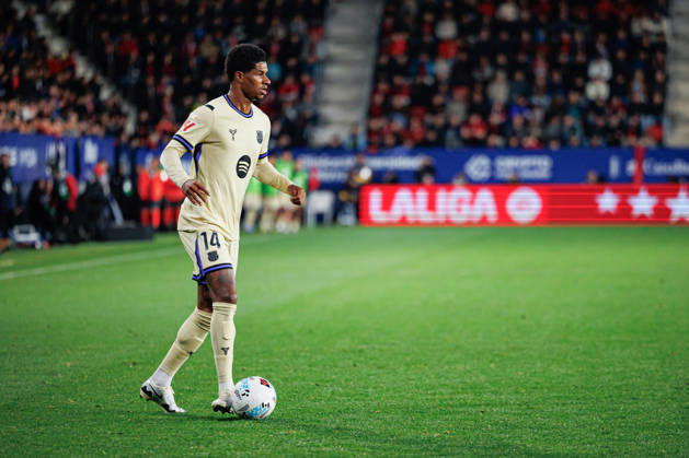 May 2, 2026, Pamplona, Spain: Marcus Rashford FC Barcelona, Barca seen in action during the LaLiga EA SPORTS game between CA Osasuna and FC Barcelona at El Sadar stadium. Final scores; CA Osasuna 1-2 FC Barcelona. Pamplona Spain - ZUMAs197 20260502_aaa_s197_370 Copyright: xMaciejxRogowskix