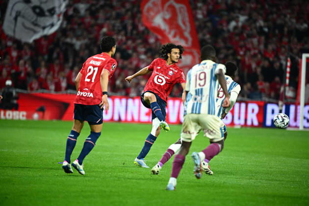 bouaddi ayyoub FOOT L1 2026 LILLE LE HAVRE 1 1 STADE PIERRE MAUROY VILLENEUVE D ASCQ FRANCE 03 05 2026 LAHALLE PIERRE VILLENEUVE D ASCQ STADE PIERRE MAUROY France GermanyxJapanxUKxFrancexBelgiumxOUT Copyright: xLAHALLExPIERREx