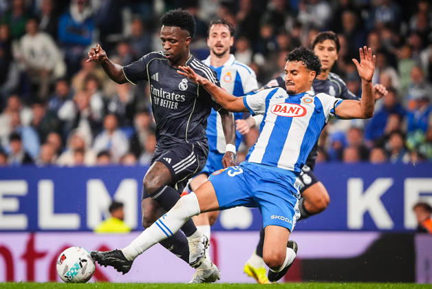 May 3, 2026, Barcelona, Spain, Spain: Vinicius Junior (Jr) of Real Madrid uring the LaLiga match between RCD Espanyol de Barcelona and Real Madrid CF at RCDE Stadium on May 03, 2026 in Barcelona, Spain. RCD Espanyol De Barcelona V Real Madrid CF - LaLiga - ZUMAm308 20260503_zsp_m308_059 Copyright: xMatthieuxMirvillex