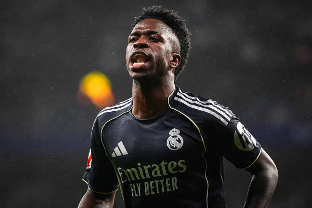 May 3, 2026, Barcelona, Spain, Spain: Vinicius Junior (Jr) of Real Madrid celebrates his goal during the LaLiga match between RCD Espanyol de Barcelona and Real Madrid CF at RCDE Stadium on May 03, 2026 in Barcelona, Spain. RCD Espanyol De Barcelona V Real Madrid CF - LaLiga - ZUMAm308 20260503_zsp_m308_054 Copyright: xMatthieuxMirvillex