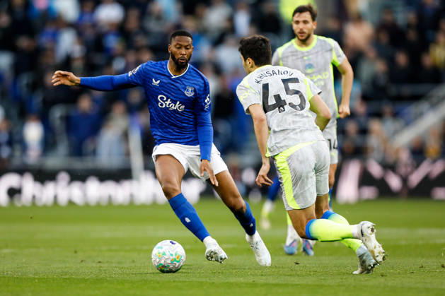Everton v Manchester City Premier League Beto of Everton chases down the ball during the Premier League match at the Hill Dickinson Stadium, Liverpool 04 05 2026 UK Newspapers OUT Copyright: xMaxxTomlinsonx FIL-23391-0023