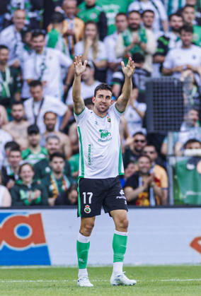 Real Racing Club de Santander vs SD Huesca - LaLiga Hypermotion - 03 05 2026 Jaime Mata of Real Racing Club de Santander celebrates his goal during the LaLiga Hypermotion match between Real Racing Club de Santander and SD Huesca at Estadio El Sardinero on May 03, 2026 in Santander, Spain. Santander Spain Copyright: xPabloxGarcia PGSxPhotoxAgencyx