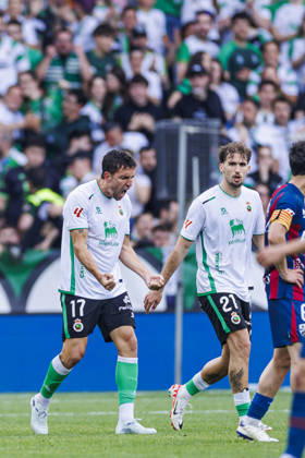 Real Racing Club de Santander vs SD Huesca - LaLiga Hypermotion - 03 05 2026 Jaime Mata of Real Racing Club de Santander celebrates his goal during the LaLiga Hypermotion match between Real Racing Club de Santander and SD Huesca at Estadio El Sardinero on May 03, 2026 in Santander, Spain. Santander Spain Copyright: xPabloxGarcia PGSxPhotoxAgencyx