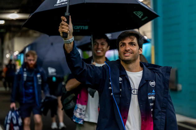 Miami Grand Prix - Race day - Miami International Autodrome MIAMI INTERNATIONAL AUTODROME, UNITED STATES - MAY 03: Carlos Sainz, Williams Racing FW48 from Spain during the Miami Grand Prix at Miami International Autodrome on Sunday May 03, 2026 in Miami, Florida, United States (Photo by Michael Potts BSR Agency) Content not available for redistribution in The Netherlands directly or indirectly through any third parties. Copyright: xBSRxAgencyx