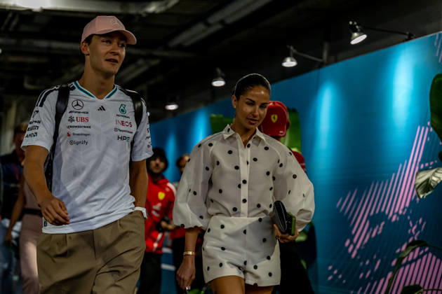 Miami Grand Prix - Race day - Miami International Autodrome MIAMI INTERNATIONAL AUTODROME, UNITED STATES - MAY 03: George Russell, Mercedes F1 W17 from United Kingdom during the Miami Grand Prix at Miami International Autodrome on Sunday May 03, 2026 in Miami, Florida, United States (Photo by Michael Potts BSR Agency) Content not available for redistribution in The Netherlands directly or indirectly through any third parties. Copyright: xBSRxAgencyx