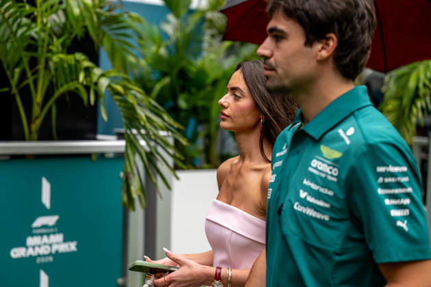 Miami Grand Prix - Race day - Miami International Autodrome MIAMI INTERNATIONAL AUTODROME, UNITED STATES - MAY 03: Yael Shelbia, Lance Stroll s Girlfriend, during the Miami Grand Prix at Miami International Autodrome on Sunday May 03, 2026 in Miami, Florida, United States (Photo by Michael Potts BSR Agency). Content not available for redistribution in The Netherlands directly or indirectly through any third parties. Copyright: xBSRxAgencyx
