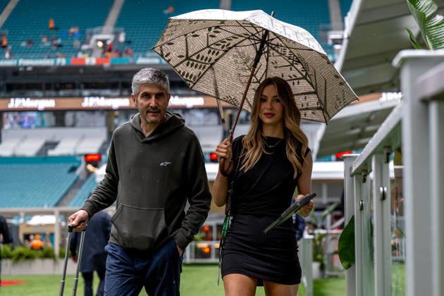 Miami Grand Prix - Race day - Miami International Autodrome MIAMI INTERNATIONAL AUTODROME, UNITED STATES - MAY 03: Flavy Barla, Esteban Ocon s Girlfriend, during the Miami Grand Prix at Miami International Autodrome on Sunday May 03, 2026 in Miami, Florida, United States (Photo by Michael Potts BSR Agency). Content not available for redistribution in The Netherlands directly or indirectly through any third parties. Copyright: xBSRxAgencyx