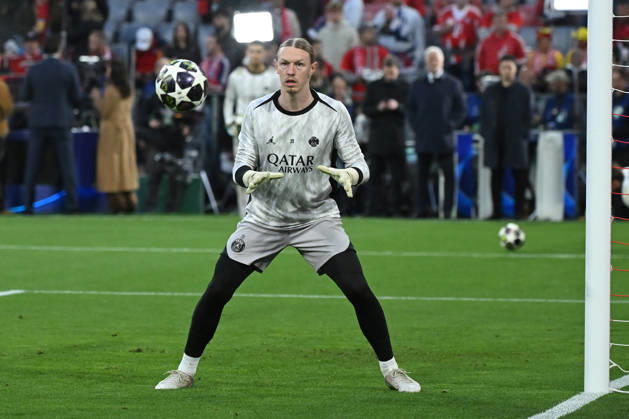 06 05 2026, xemx, Football UEFA Champions League 1 2 Final, FC Bayern Muenchen Paris St Germain v l Warmup warm up Warm up before the match Matvey Safonov Paris St Germain DFL DFB REGULATIONS PROHIBIT ANY USE OF PHOTOGRAPHS as IMAGE SEQUENCES and or QUASI VIDEO Muenchen