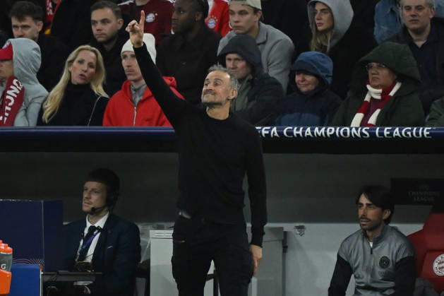 06 05 2026, xemx, Football UEFA Champions League 1 2 Final, FC Bayern Muenchen Paris St Germain v l Coach Luis Enrique Paris St Germain gives instructions, gesticulates, gesticulate with arms gives instructions, gesticulate DFL DFB REGULATIONS PROHIBIT ANY USE OF PHOTOGRAPHS as IMAGE SEQUENCES and or QUASI VIDEO Muenchen