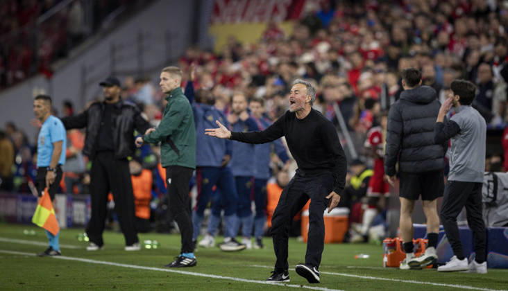 Munich, Germany 06th May 2026 Coach Luis Enrique PSG FC Bayern Munich Paris Saint Germain 06 05 2026