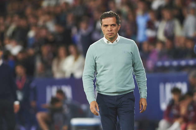 head coach Luis Castro Levante UD during the LaLiga EA Sports match between Levante UD and CA Osasuna at Ciudad de Valencia on May 8, 2026 in Valencia, Spain Photo by Maria Jose Segovia DeFodi Images