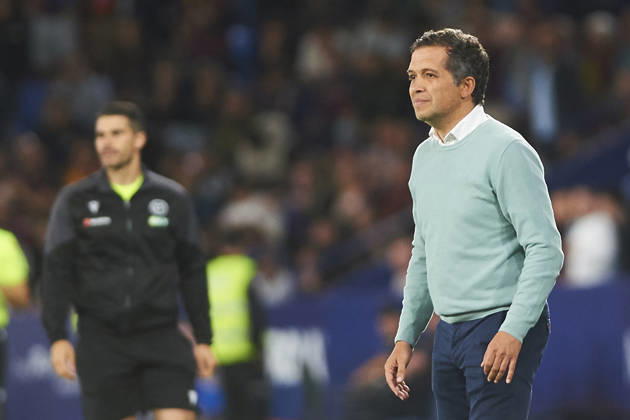 head coach Luis Castro Levante UD during the LaLiga EA Sports match between Levante UD and CA Osasuna at Ciudad de Valencia on May 8, 2026 in Valencia, Spain Photo by Maria Jose Segovia DeFodi Images