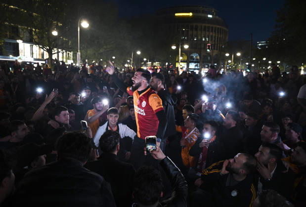 Football, Turkey, Galatasaray Istanbul fans celebrate the championship in Berlin