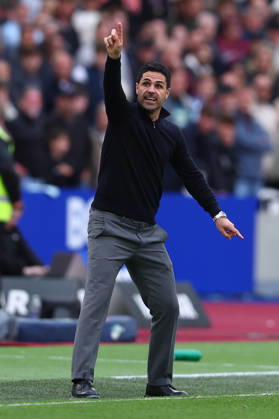 London, England, 10th May 2026. Mikel Arteta, Manager of Arsenal during the West Ham United vs Arsenal Premier League match at the London Stadium, London. Picture credit should read: Paul Terry Sportimage EDITORIAL USE ONLY. No use with unauthorised audio, video, data, fixture lists, club league logos or live services. Online in-match use limited to 120 images, no video emulation. No use in betting, games or single club league player publications. SPI_116_PT_West_Ham_Arsenal SPI-4793-0116