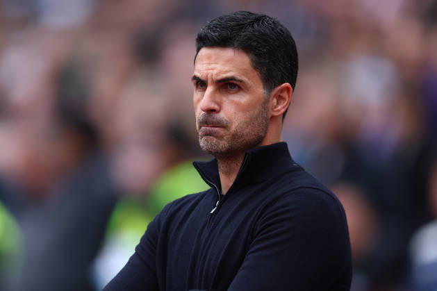 London, England, 10th May 2026. Mikel Arteta, Manager of Arsenal during the West Ham United vs Arsenal Premier League match at the London Stadium, London. Picture credit should read: Paul Terry Sportimage EDITORIAL USE ONLY. No use with unauthorised audio, video, data, fixture lists, club league logos or live services. Online in-match use limited to 120 images, no video emulation. No use in betting, games or single club league player publications. SPI_122_PT_West_Ham_Arsenal SPI-4793-0122