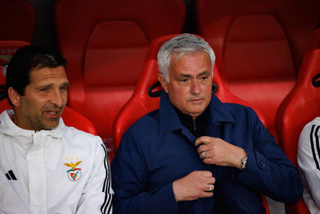 Jose Mourinho seen during Liga Portugal game between teams of SL Benfica and SC Braga (Maciej Rogowski Ball Raw Images PT) Lisboa Estadio Da Luz Portugal Copyright: xMaciejxRogowskix maciejrogowski_slbenfica_braga_252642