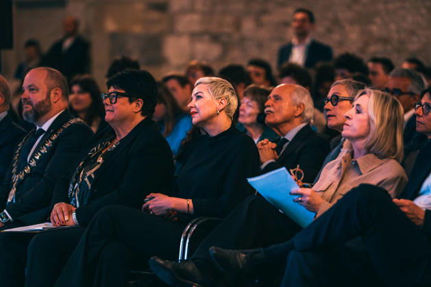 Germany, Aachen Presentation of the Charlemagne Youth Prize in the Coronation Hall in the Town Hall, supporting program Charlemagne Prize 2026 Award to Mario Draghi, Mayor Michael Ziemons, Sabine Verheyen, Maria Kalesnikava, Jürgen Linden, Sibylle Keulen, Angela Maas Copyright: xThiemoxRudolphx