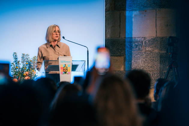 Germany, Aachen Presentation of the Charlemagne Youth Prize in the Coronation Hall in the Town Hall, supporting program Charlemagne Prize 2026 Award to Mario Draghi, Dr Angela Maas, Charlemagne Prize Board of Directors Copyright: xThiemoxRudolphx