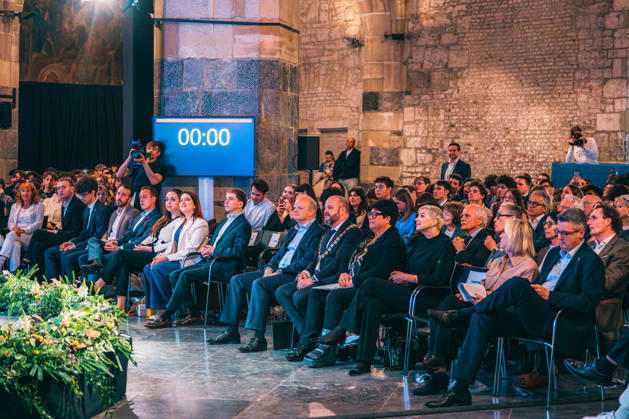 Germany, Aachen Presentation of the Charlemagne Youth Prize in the Coronation Hall in the Town Hall, supporting program Charlemagne Prize 2026 Award to Mario Draghi, Thomas Prefi, Mayor Michael Ziemons, Sabine Verheyen, Maria Kalesnikava, Jürgen Linden, Sibylle Keulen, Angela Maas, Tim Grüttemeier Copyright: xThiemoxRudolphx