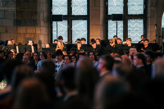 Germany, Aachen Presentation of the Charlemagne Youth Prize in the Coronation Hall in the Town Hall, supporting program Charlemagne Prize 2026 Award to Mario Draghi, orchestra of an Aachen school Copyright: xThiemoxRudolphx