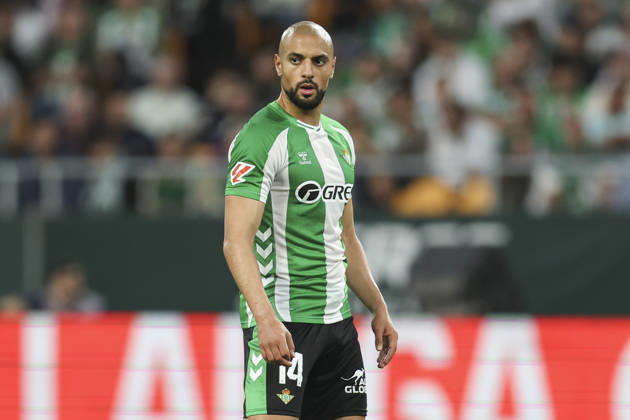 ESP: Real Betis - Elche CF. La Liga EA Sports. Date 36 Sofyan Amrabat of Real Betis during the La Liga EA Sports match between Real Betis and Elche CF played at La Cartuja Stadium on May 12, 2026 in Sevilla, Spain. kpng Copyright: xAntonioxPozox xPRESSINPHOTOx AP_260512_BET_ELC_2526_107