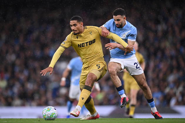 Manchester City v Crystal Palace, Premier League Maxence Lacroix of Crystal Palace is challenged by Rayan Ait-Nouri of Manchester City during the Manchester City v Crystal Palace Premier League match at the Etihad Stadium, Manchester, England on 13 May 2026 Credit: Ben Roberts Every Second Media Editorial use only. All images are copyright Every Second Media Limited. No images may be reproduced without prior permission. All rights reserved. Premier League and Football League images are subject to licensing agreements with Football DataCo Limited. see https: www.football-dataco.com Copyright: xIMAGO EveryxSecondxMediax ESM-1989-0013 BenxRobertsx xEveryxSecondxMediax