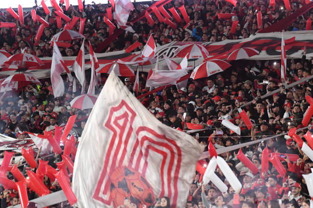 River Plate v Gimnasia y Esgrima La Plata - Torneo Apertura 2026 River Plate fans cheer during the 2026 League Cup playoff match between River Plate and Gimnasia y Esgrima de La Plata at the Monumental Stadium in Buenos Aires, Argentina, on May 13, 2026. Buenos Aires Argentina Copyright: xPabloxEliasx originalFilename:elias-notitle260513_np5Uw