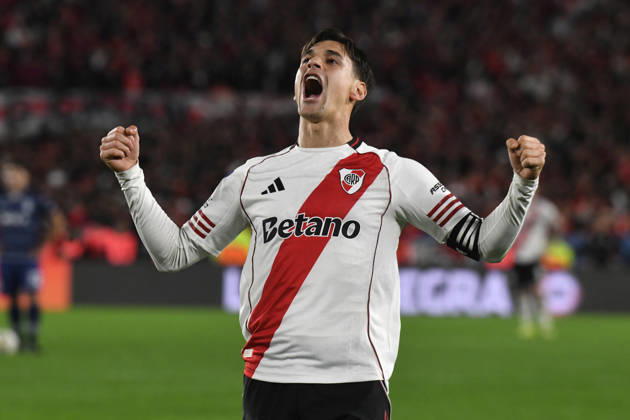River Plate v Gimnasia y Esgrima La Plata - Torneo Apertura 2026 Lucas Martinez Quarta of River Plate celebrates his goal during the match between River Plate and Gimnasia y Esgrima La Plata at Estadio Mas Monumental in Buenos Aires, Argentina, on May 13, 2023. Buenos Aires Buenos Aires Argentina Copyright: xFedericoxPerettix originalFilename:peretti-riverpla260514_npjby