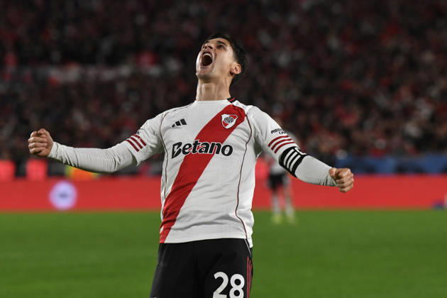 River Plate v Gimnasia y Esgrima La Plata - Torneo Apertura 2026 Lucas Martinez Quarta of River Plate celebrates his goal during the match between River Plate and Gimnasia y Esgrima La Plata at Estadio Mas Monumental in Buenos Aires, Argentina, on May 13, 2023. Buenos Aires Buenos Aires Argentina Copyright: xFedericoxPerettix originalFilename:peretti-riverpla260514_npVRt