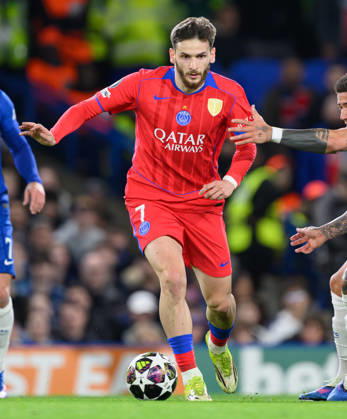 17 March 2026 - Chelsea v Paris Saint-Germain - Champions League - Stamford Bridge. Chelsea v Paris Saint-Germain - Champions League - Stamford Bridge. Paris Saint Germain s Khvicha Kvaratskhelia in action. Picture : Mark Pain London England Copyright: xMarkxPainx