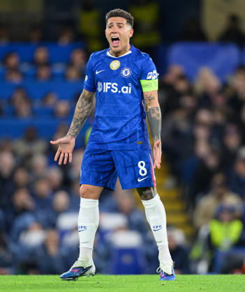 17 March 2026 - Chelsea v Paris Saint-Germain - Champions League - Stamford Bridge. Chelsea v Paris Saint-Germain - Champions League - Stamford Bridge. Enzo Fernandez in action. Picture : Mark Pain London England Copyright: xMarkxPainx