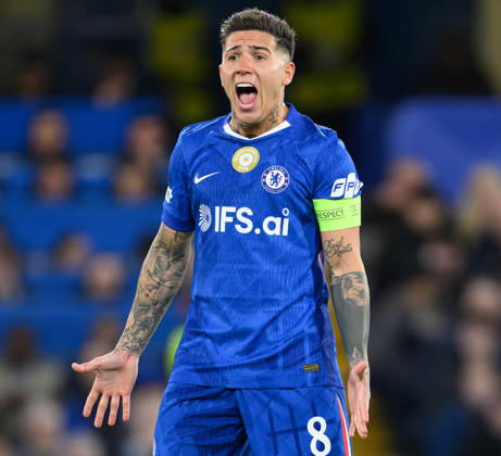 17 March 2026 - Chelsea v Paris Saint-Germain - Champions League - Stamford Bridge. Chelsea v Paris Saint-Germain - Champions League - Stamford Bridge. Enzo Fernandez in action. Picture : Mark Pain London England Copyright: xMarkxPainx