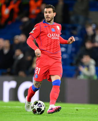 17 March 2026 - Chelsea v Paris Saint-Germain - Champions League - Stamford Bridge. Chelsea v Paris Saint-Germain - Champions League - Stamford Bridge. Paris Saint Germain s Lucas Hernandez in action. Picture : Mark Pain London England Copyright: xMarkxPainx