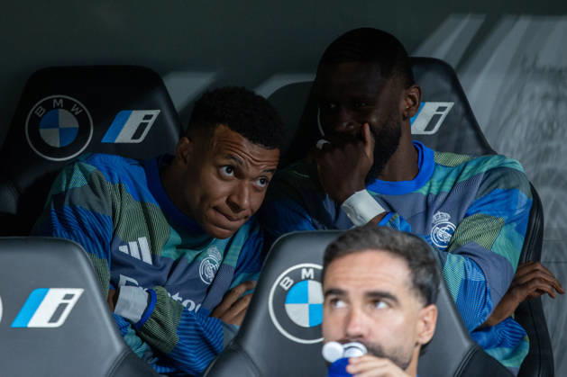 May 14, 2026, Madrid, Spain: Kylian MbappÃ of Real Madrid seen on the bench Substitutes during the EA SPORTS La Liga 2025-2026 match between Real Madrid and Real Oviedo, played at the Santiago BernabÃ u Stadium. Final score: Real Madrid 2 - Real Oviedo 0 Madrid Spain - ZUMAs197 20260514_aaa_s197_489 Copyright: xDavidxCanalesx