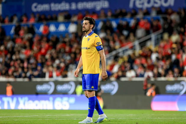 GD Estoril Praia v SL Benfica - Primeira Liga Pizzi of GD Estoril de Praia in action during the Primeira Liga match between GD Estoril Praia and SL Benfica at Estadio Antonio Coimbra da Mota in Estoril, Portugal, on May 16, 2026. Lisbon Estoril Portugal Copyright: xValterxGouveiax originalFilename:gouveia-16052026260517_npKN4