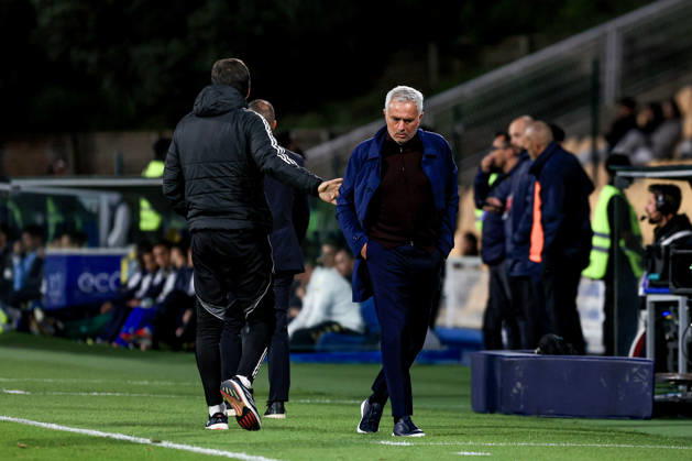 GD Estoril Praia v SL Benfica - Primeira Liga Jose Mourinho, head coach of SL Benfica, reacts during the Primeira Liga match between GD Estoril Praia and SL Benfica at Estadio Antonio Coimbra da Mota in Estoril, Portugal, on May 16, 2026. Lisbon Estoril Portugal Copyright: xValterxGouveiax originalFilename:gouveia-16052026260517_npQX3