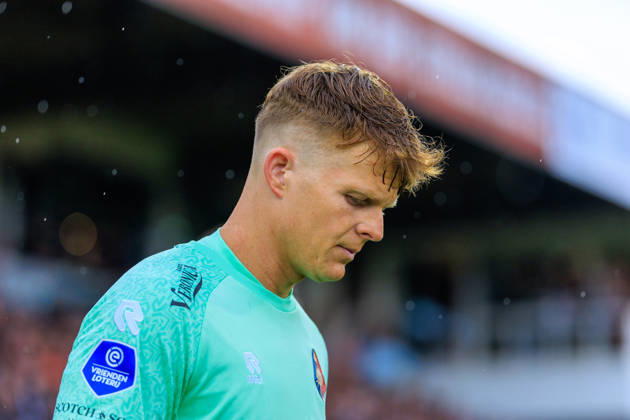 2026-05-17 FC Volendam v SC Telstar - Dutch Eredivisie VOLENDAM, NETHERLANDS - MAY 17: Goalkeeper Ronald Koeman Jr. of Telstar during the Dutch Eredivisie match between FC Volendam and SC Telstar at Kras Stadion on May 17, 2026 in Volendam, Netherlands. Volendam Kras Stadion Netherlands Content not available for redistribution in The Netherlands directly or indirectly through any third parties. Copyright: xMarcelxvanxPlateringenx